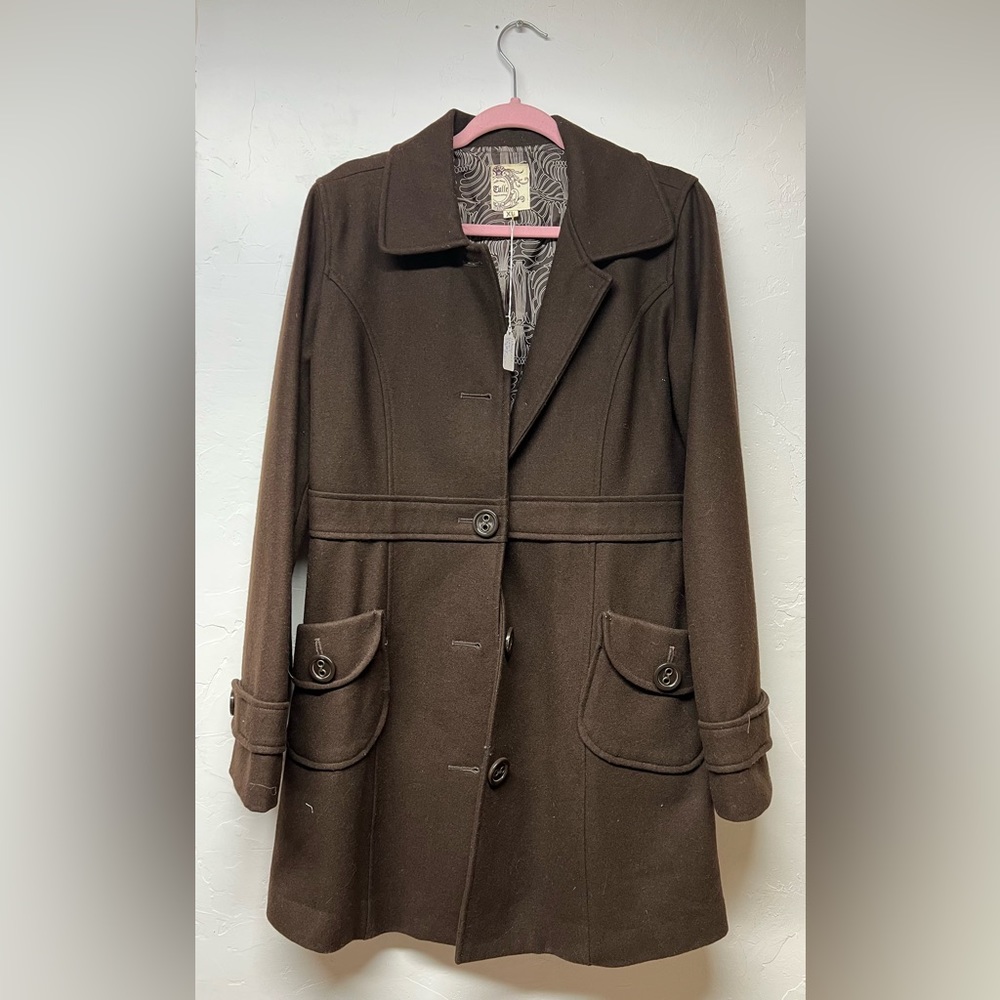 Chic Tulle Brown Duster